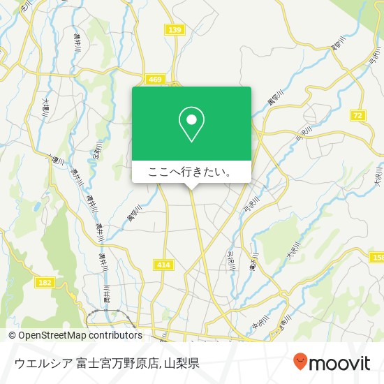 ウエルシア 富士宮万野原店地図