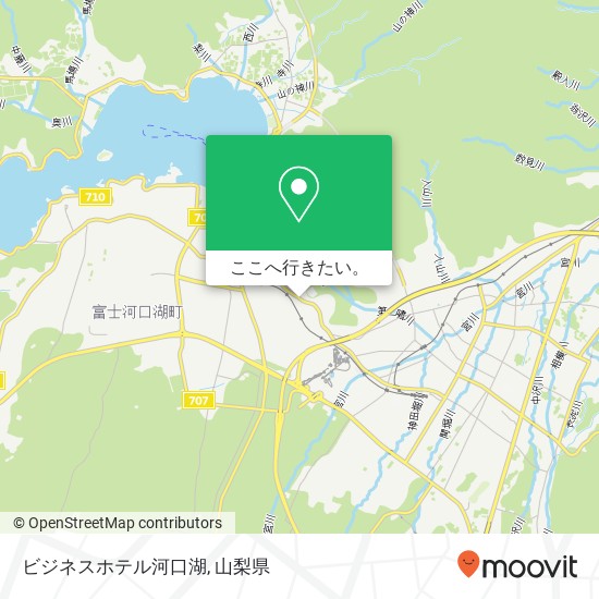 ビジネスホテル河口湖地図