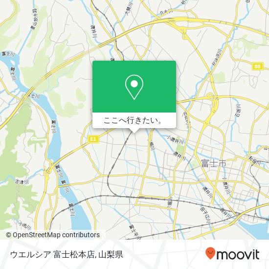 ウエルシア 富士松本店地図