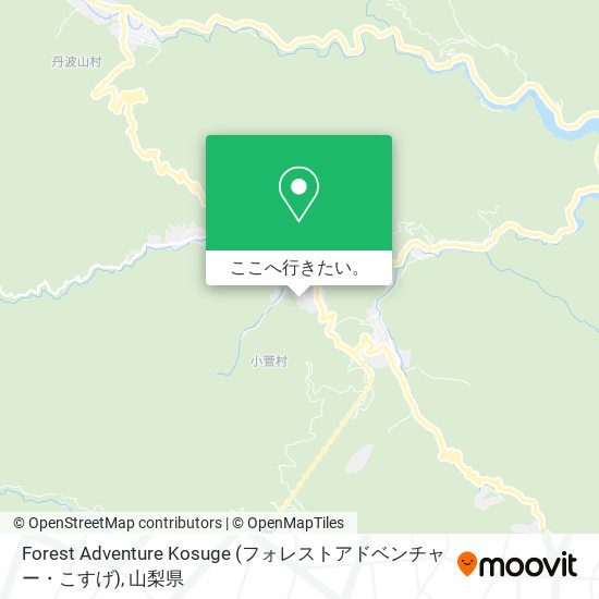Forest Adventure Kosuge (フォレストアドベンチャー・こすげ)地図