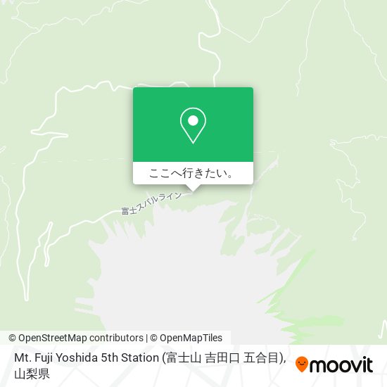Mt. Fuji Yoshida 5th Station (富士山 吉田口 五合目)地図