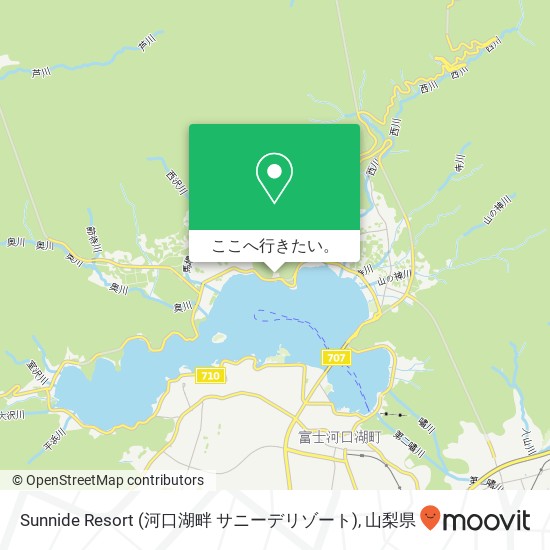 Sunnide Resort (河口湖畔 サニーデリゾート)地図