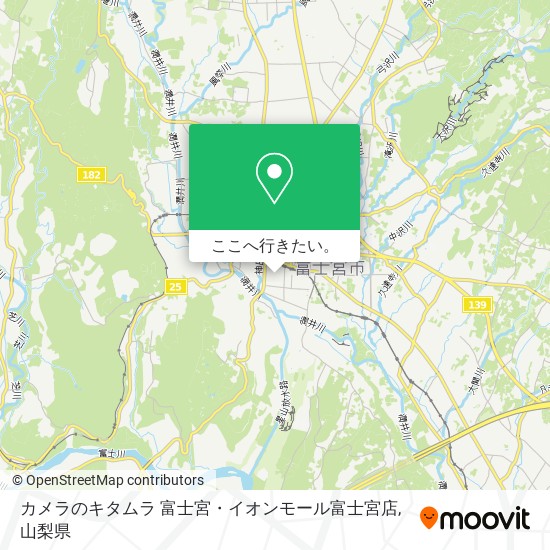 カメラのキタムラ 富士宮・イオンモール富士宮店地図