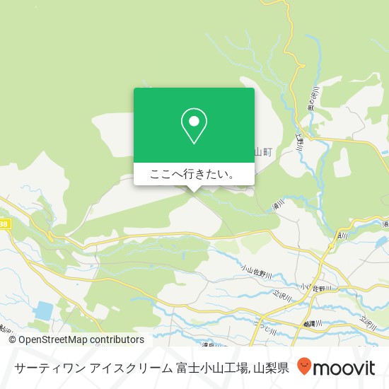 サーティワン アイスクリーム 富士小山工場地図