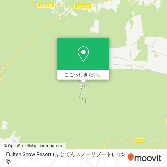 Fujiten Snow Resort (ふじてんスノーリゾート)地図