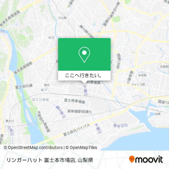 リンガーハット 富士本市場店地図