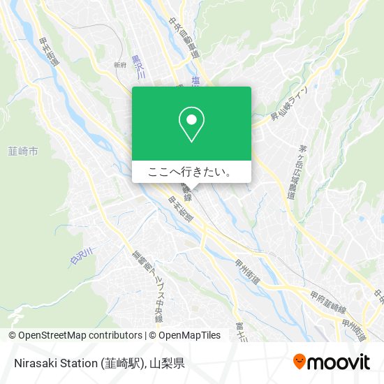 Nirasaki Station (韮崎駅)地図