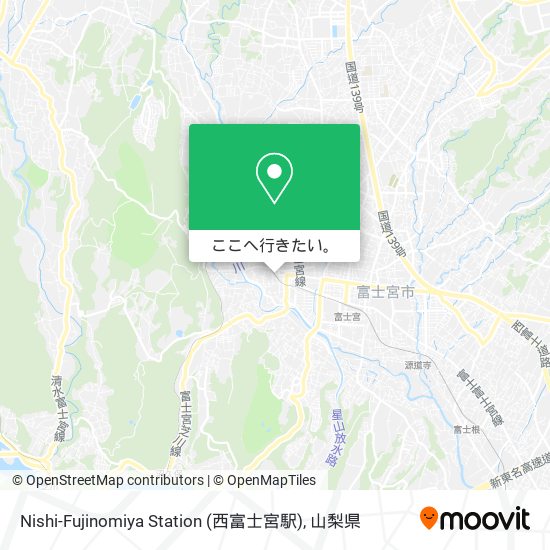 Nishi-Fujinomiya Station (西富士宮駅)地図