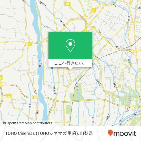 TOHO Cinemas (TOHOシネマズ 甲府)地図