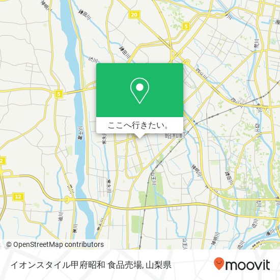 イオンスタイル甲府昭和 食品売場地図