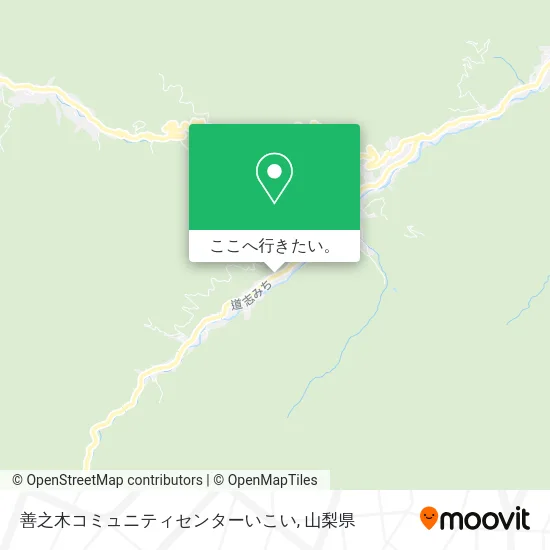 善之木コミュニティセンターいこい地図