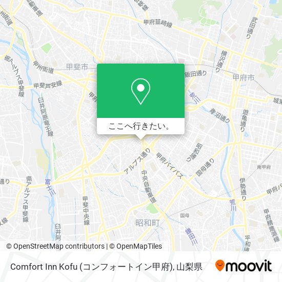 Comfort Inn Kofu (コンフォートイン甲府)地図