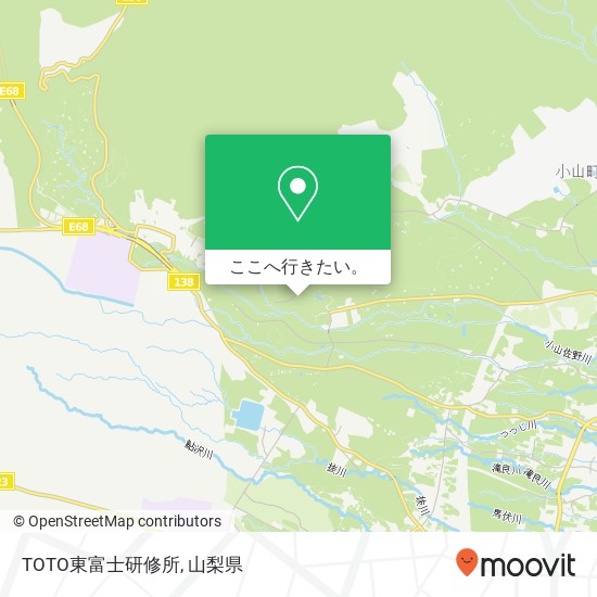 TOTO東富士研修所地図