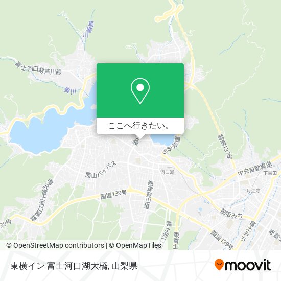 東横イン 富士河口湖大橋地図