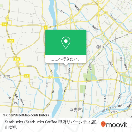 Starbucks (Starbucks Coffee 甲府リバーシティ店)地図
