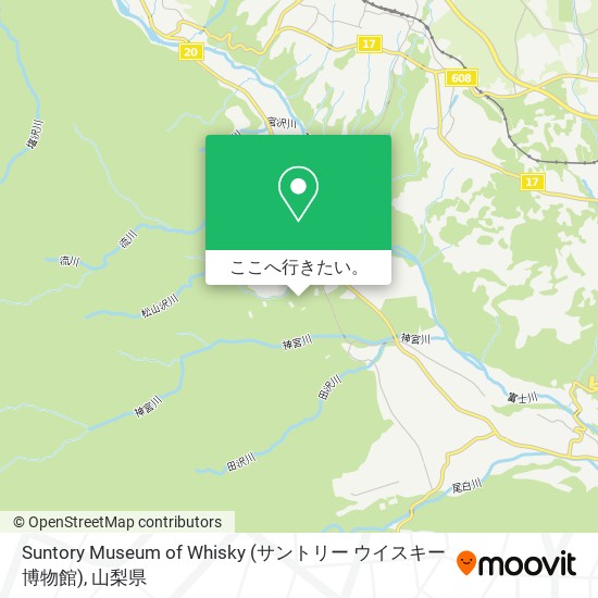 Suntory Museum of Whisky (サントリー ウイスキー博物館)地図