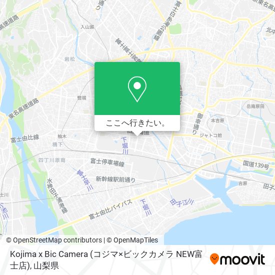 Kojima x Bic Camera (コジマ×ビックカメラ NEW富士店)地図