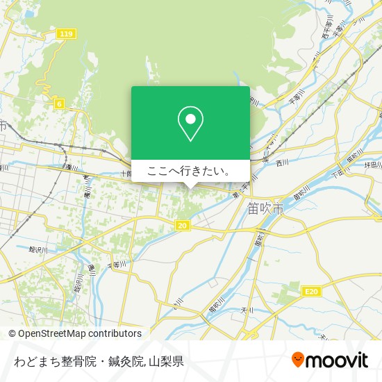 わどまち整骨院・鍼灸院地図