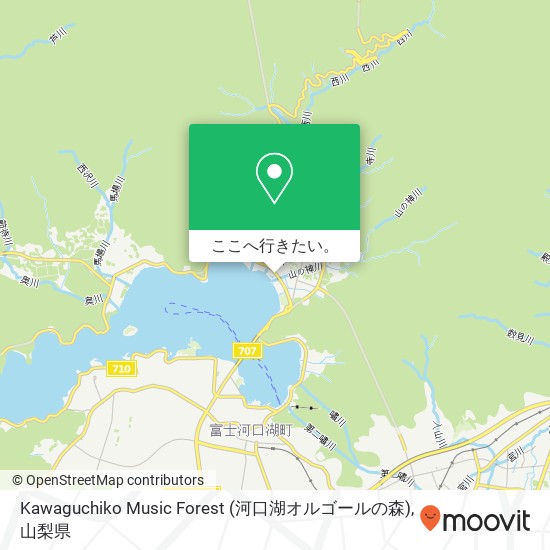 Kawaguchiko Music Forest (河口湖オルゴールの森)地図