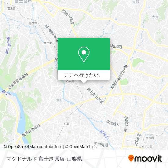 マクドナルド 富士厚原店地図