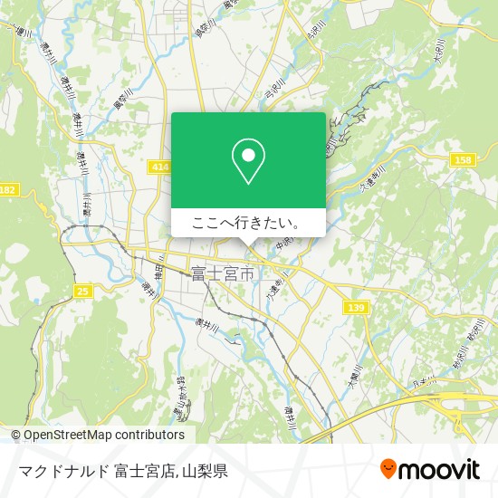 マクドナルド 富士宮店地図