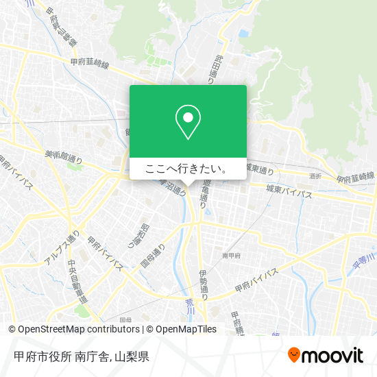 甲府市役所 南庁舎地図