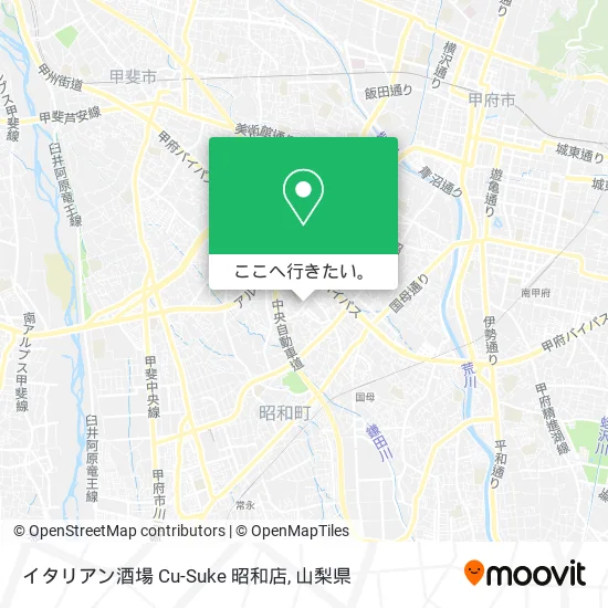 イタリアン酒場 Cu-Suke 昭和店地図