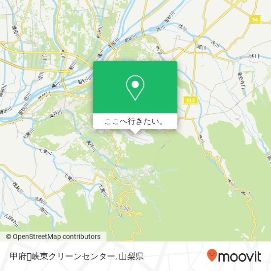 甲府･峡東クリーンセンター地図