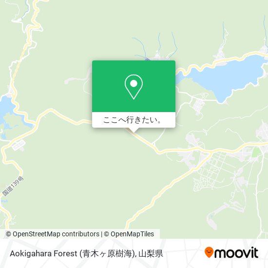Aokigahara Forest (青木ヶ原樹海)地図