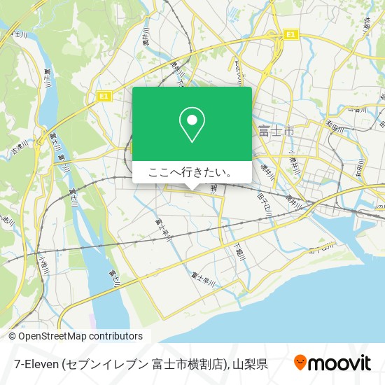 7-Eleven (セブンイレブン 富士市横割店)地図