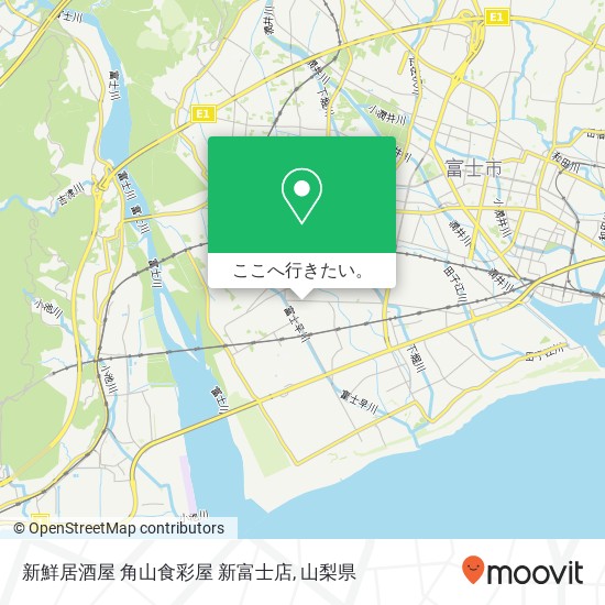 新鮮居酒屋 角山食彩屋 新富士店地図