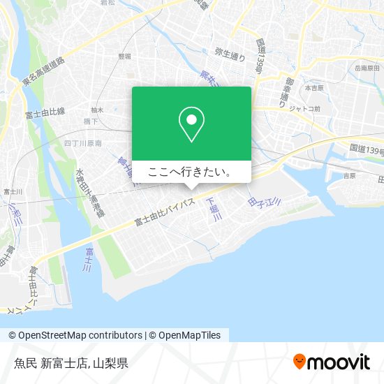 魚民 新富士店地図