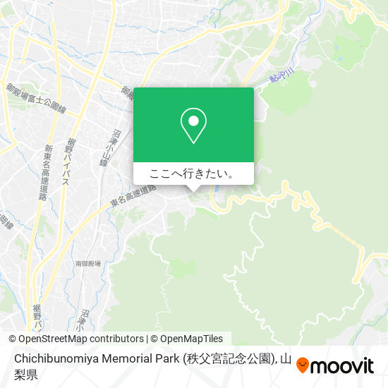 Chichibunomiya Memorial Park (秩父宮記念公園)地図
