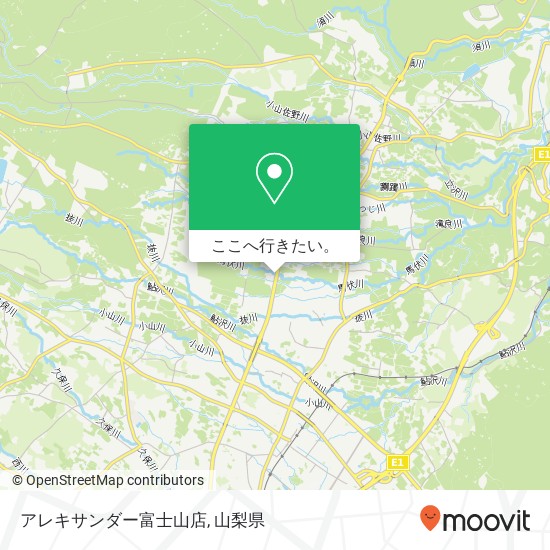アレキサンダー富士山店地図