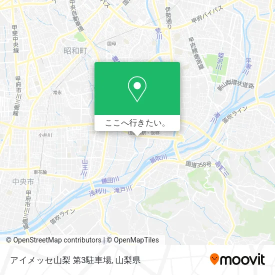 アイメッセ山梨 第3駐車場地図