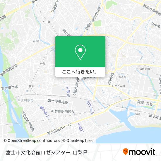 富士市文化会館ロゼシアター地図