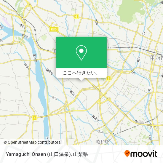 Yamaguchi Onsen (山口温泉)地図