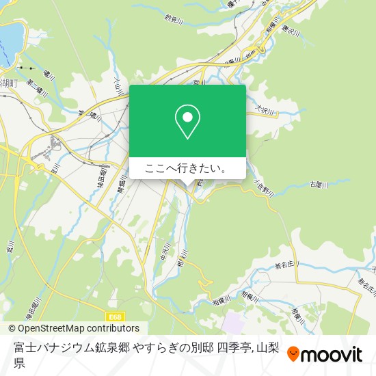 富士バナジウム鉱泉郷 やすらぎの別邸 四季亭地図