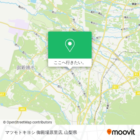 マツモトキヨシ 御殿場原里店地図