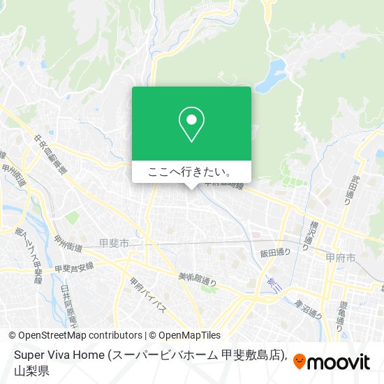 Super Viva Home (スーパービバホーム 甲斐敷島店)地図