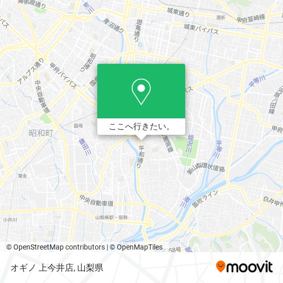 オギノ 上今井店地図