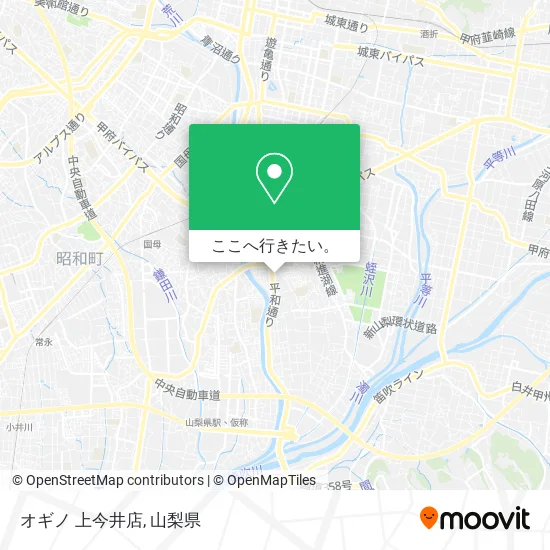 オギノ 上今井店地図