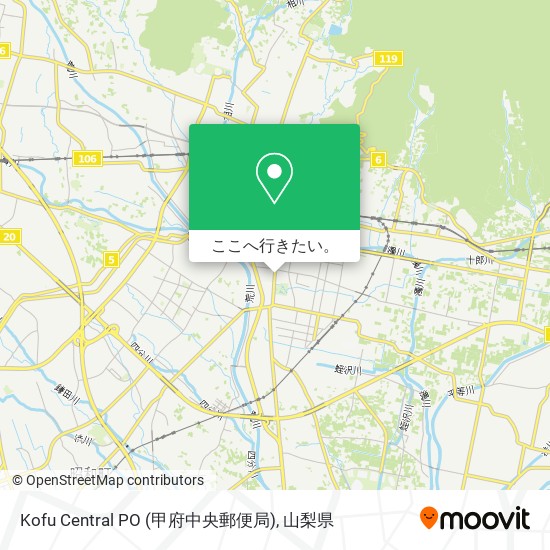 Kofu Central PO (甲府中央郵便局)地図