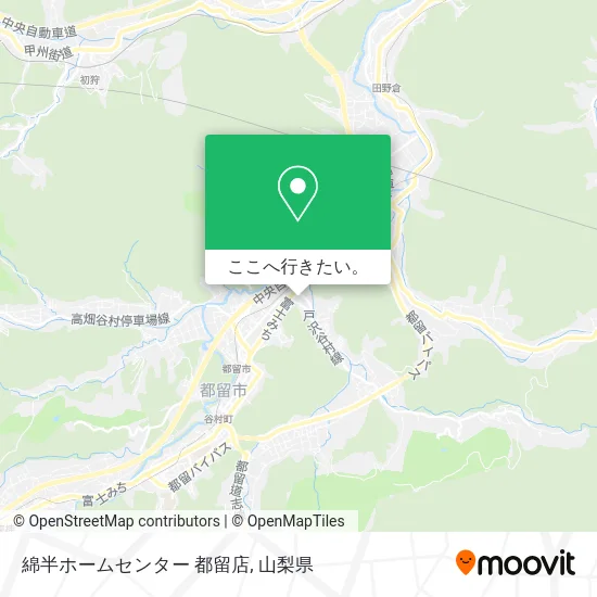 綿半ホームセンター 都留店地図