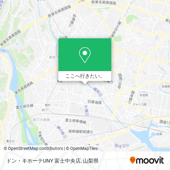 ドン・キホーテUNY 富士中央店地図