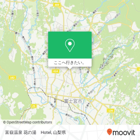 富嶽温泉 花の湯　Hotel地図