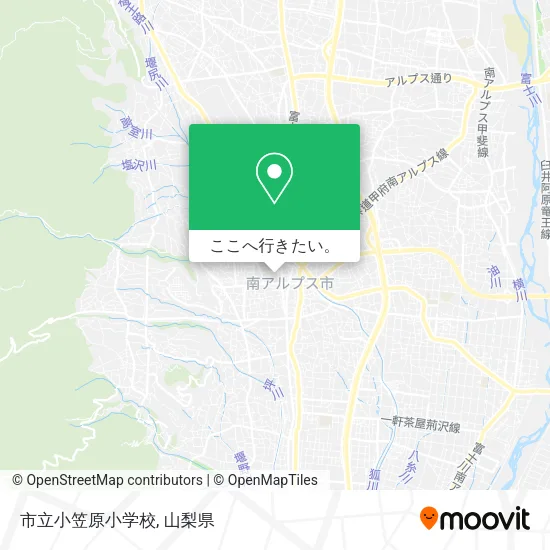 市立小笠原小学校地図