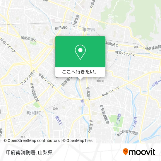 甲府南消防署地図