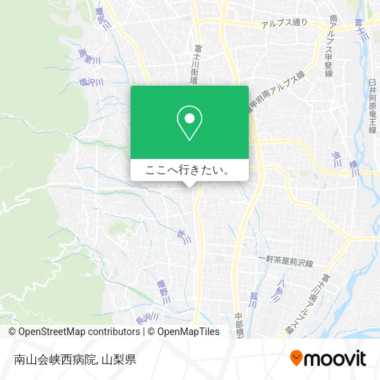南山会峡西病院地図