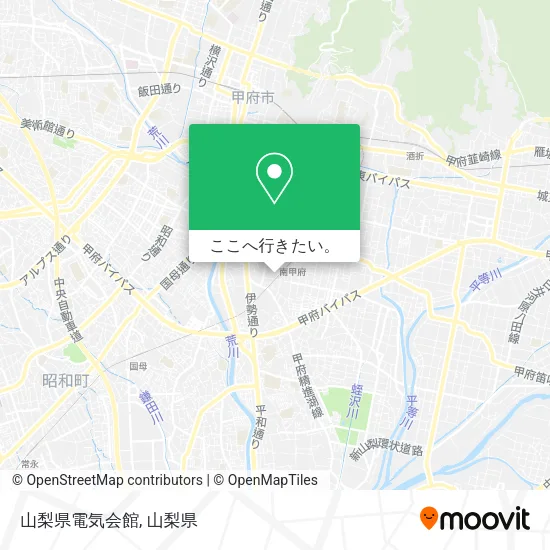 山梨県電気会館地図